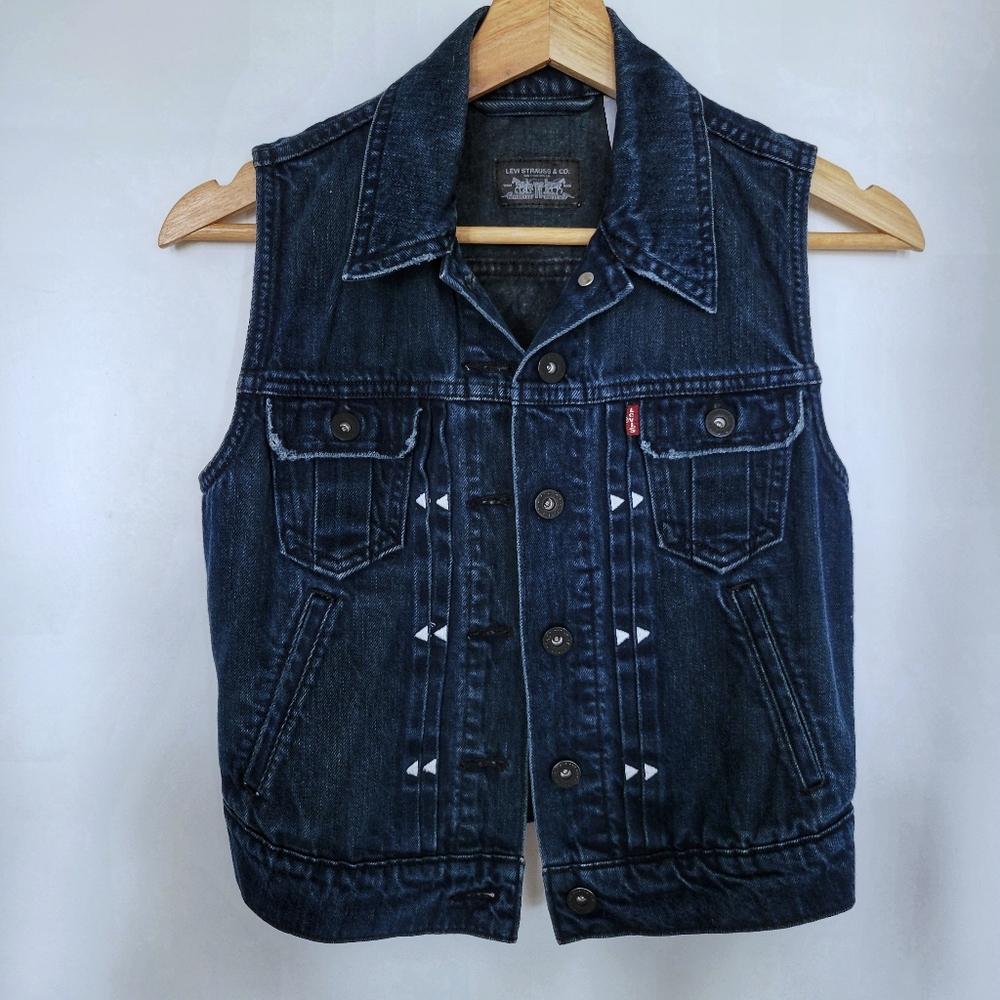 Levi's Denim Vest Dark Wash